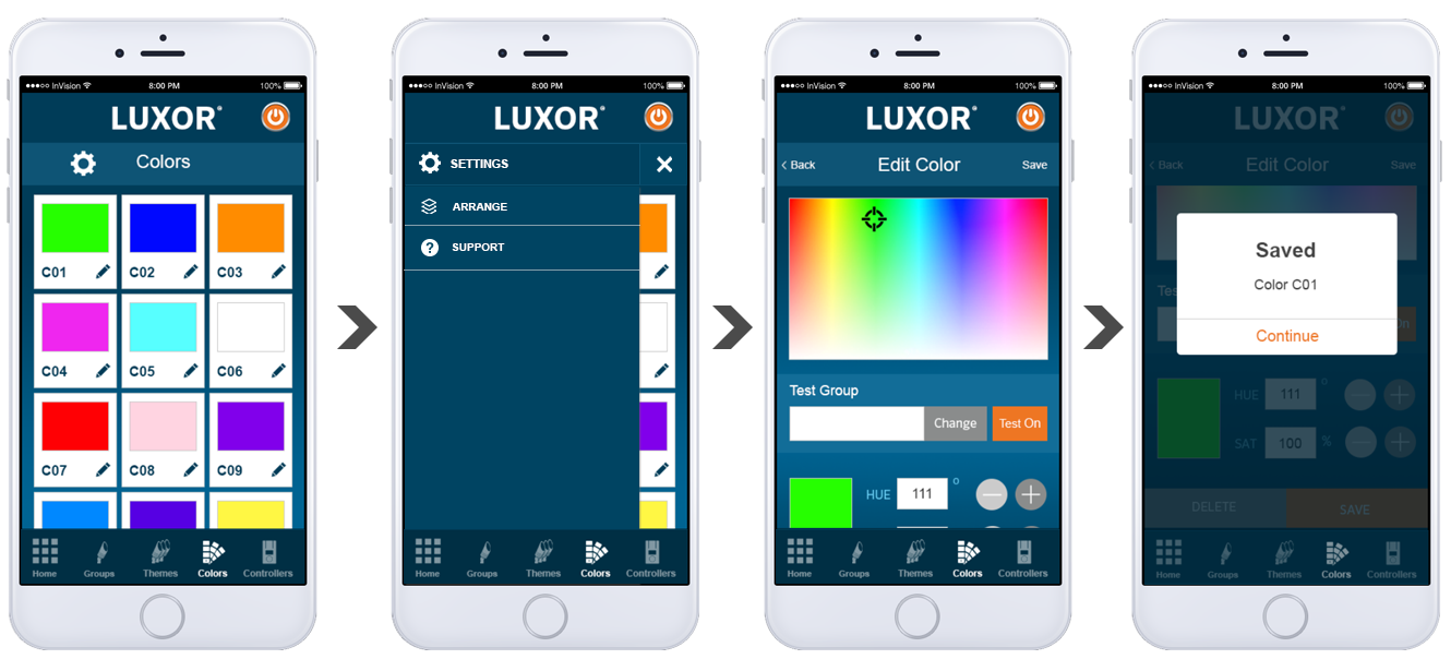 App color screen image mockups